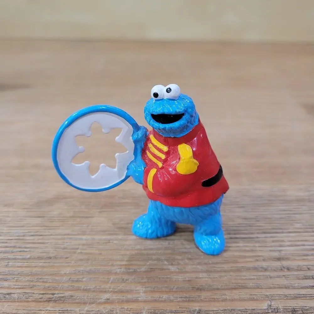 Sesame Street Cookie Monster PVC Vtg Figures Lot Of 4 Mattel Muppets Topper Toy